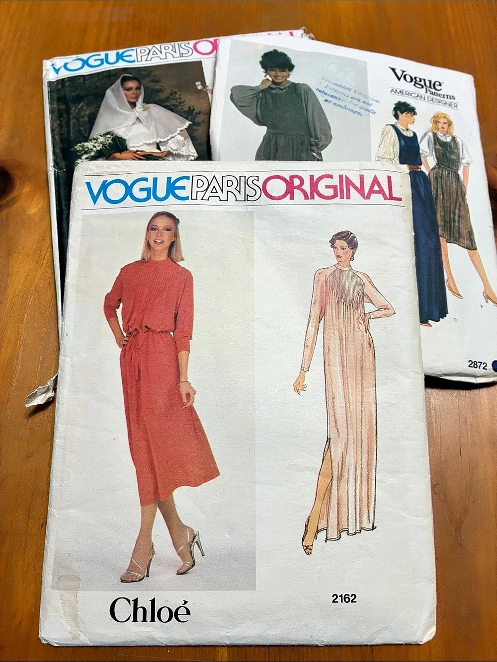 Vogue Sewing Patterns 2162 (size 14), 2872 (size 12) & 1363 (size 12)